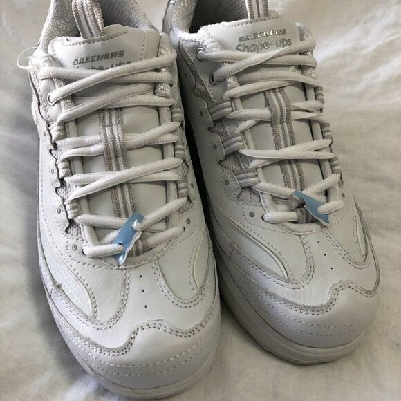 Skechers Shoes - Skechers Shape Ups White Leather! Women’s Size 9.5 Excellent!